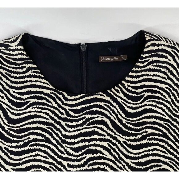 J.McLaughlin Women’s Silk Zebra Print A-Line Dress Size Small, Preppy‎ - Picture 4 of 12